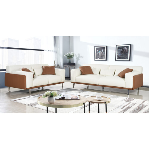 BC10218 LOVESEAT+SOFA (LEATHER/PVC)-#LY-10 MATCH LY-08 